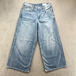 Gap Baggy Mid Rise Jeans Womens 28‎ 6 Blue Denim Loose Wide Leg Retro 90s Y2K